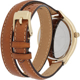  Shop Authentic Michael Kors Runway Gold Dial Brown Leather Strap Watch For Women - MK2256 - Luxxuri