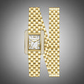  Shop Authentic Michael Kors Emery Pave Double Wrap White Dial Gold Steel Strap Watch for Women - MK4833 - Luxxuri