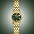  Shop Authentic Michael Kors Lexington Pave Three-Hand Green Dial Gold Steel Strap Watch for Women - MK4842 - Luxxuri