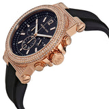  Shop Authentic Michael Kors Dylan Chronograph Black Dial Black Rubber Strap Watch For Women - MK8557 - Luxxuri