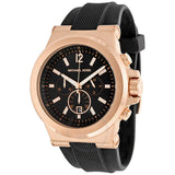  Shop Authentic Michael Kors Dylan Black Dial Black Rubber Strap Watch for Men - MK8184 - Luxxuri