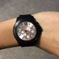  Shop Authentic Michael Kors Everest Quartz Rose Gold Dial Black Steel Strap Watch For Women - MK5872 - Luxxuri