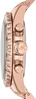  Shop Authentic Michael Kors Everest Chronograph Black Dial Rose Gold Steel Strap Watch For Women - MK5875 - Luxxuri