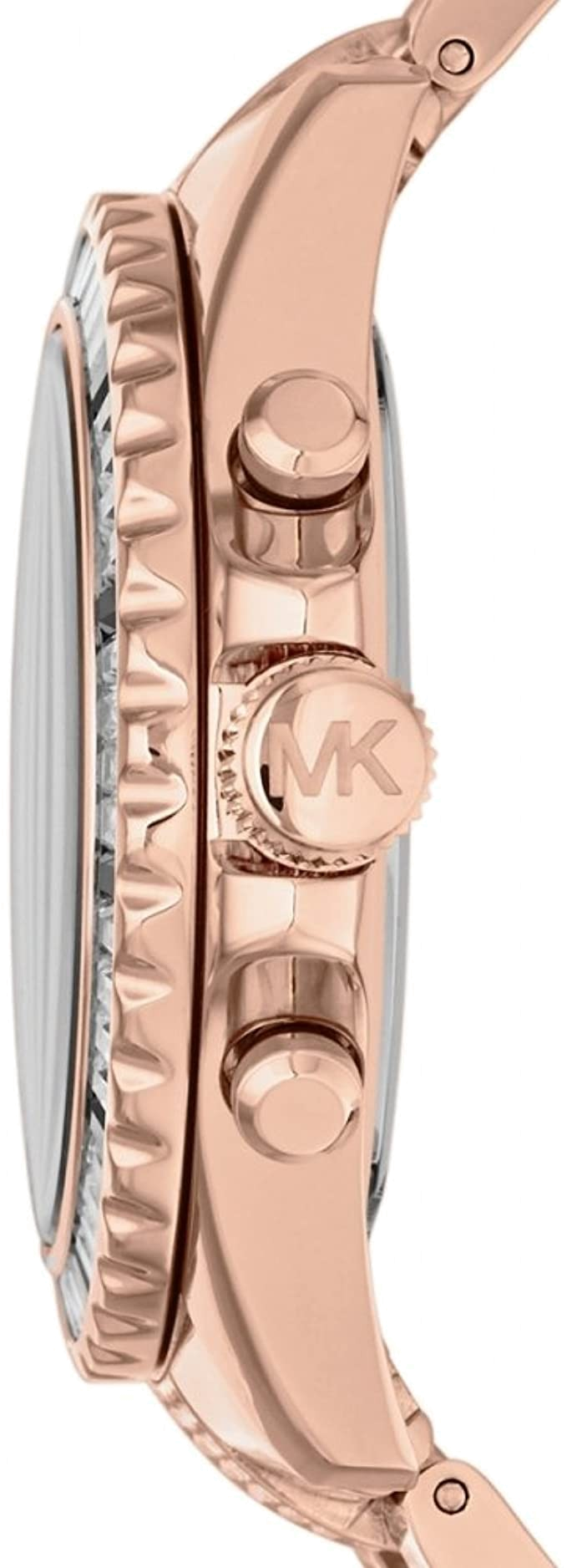  Shop Authentic Michael Kors Everest Chronograph Black Dial Rose Gold Steel Strap Watch For Women - MK5875 - Luxxuri