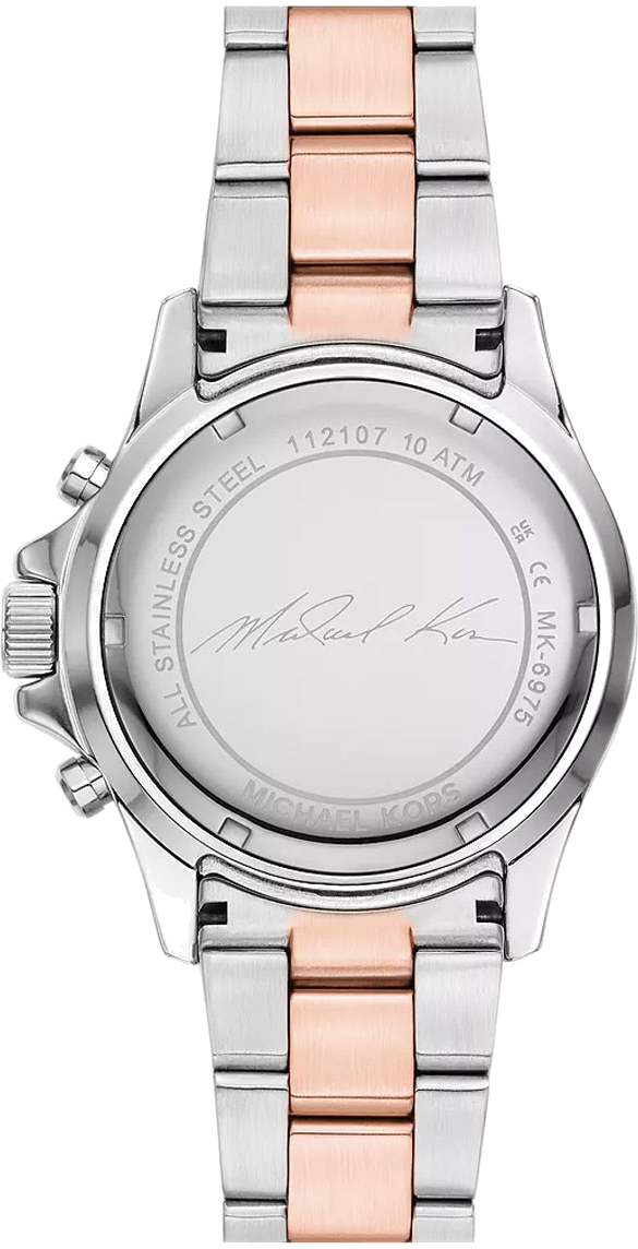  Shop Authentic Michael Kors Everest Chronograph Silver Dial Two Tone Steel Strap Watch For Women - MK6975 - Luxxuri