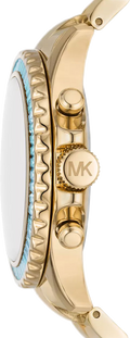  Shop Authentic Michael Kors Everest Chronograph Gold Dial Gold Steel Strap Watch For Women - MK7210 - Luxxuri