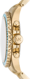  Shop Authentic Michael Kors Everest Chronograph Gold Dial Gold Steel Strap Watch For Women - MK7210 - Luxxuri