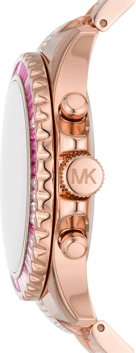  Shop Authentic Michael Kors Everest Chronograph Rose Gold Dial Rose Gold Steel Strap Watch For Women - MK7211 - Luxxuri