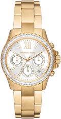  Shop Authentic Michael Kors Everest Chronograph White Dial Gold Steel Strap Watch For Women - MK7212 - Luxxuri