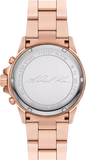  Shop Authentic Michael Kors Everest Chronograph Silver Dial Rose Gold Steel Strap Watch For Women - MK7213 - Luxxuri