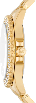  Shop Authentic Michael Kors Everest Three Hand Mother of Pearl White Dial Gold Steel Strap Watch For Women - MK7401 - Luxxuri
