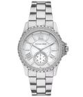 Michael Kors Everest Three hand Silver Dial Silver Steel Strap Watch For Women - MK7403