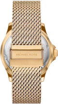 Michael Kors Everest Chronograph Gold Dial Gold Mesh Strap Watch For Men - MK9083