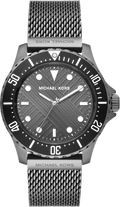 Michael Kors Everest Quartz Grey Dial Grey Mesh Bracelet Watch For Men - MK9093