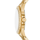  Shop Authentic Michael Kors Everest Three-Hand Mother of Pearl White Dial Gold Steel Strap Watch For Women - MK7363 - Luxxuri
