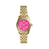  Shop Authentic Michael Kors Lexington Quartz Pink Dial Gold Steel Strap Watch For Women - MK3270 - Luxxuri