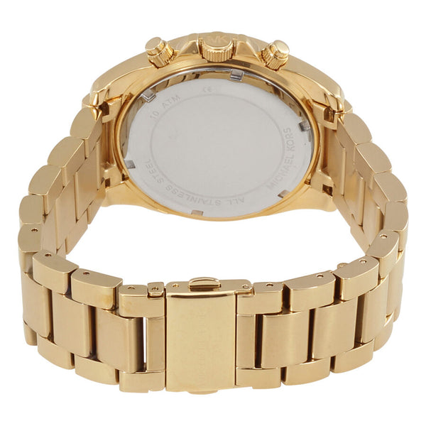 Michael Kors Runway Gold Dial Gold Steel Strap Watch for Women - MK5166