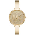  Shop Authentic Michael Kors Parker Crystals Gold Dial Gold Steel Strap Watch For Women - MK4469 - Luxxuri