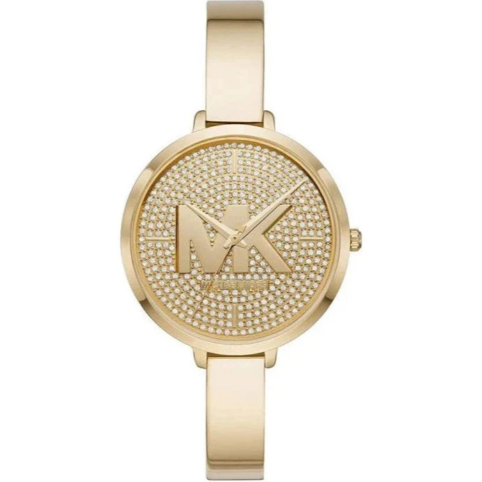  Shop Authentic Michael Kors Parker Crystals Gold Dial Gold Steel Strap Watch For Women - MK4469 - Luxxuri