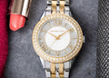  Shop Authentic Michael Kors Harlowe Three-Hand Crystals White Dial Two Tone Steel Strap Watch for Women - MK4811 - Luxxuri