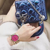  Shop Authentic Michael Kors Hartman Quartz Pink Dial Gold Steel Strap Watch For Women - MK3520 - Luxxuri