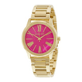  Shop Authentic Michael Kors Hartman Quartz Pink Dial Gold Steel Strap Watch For Women - MK3520 - Luxxuri