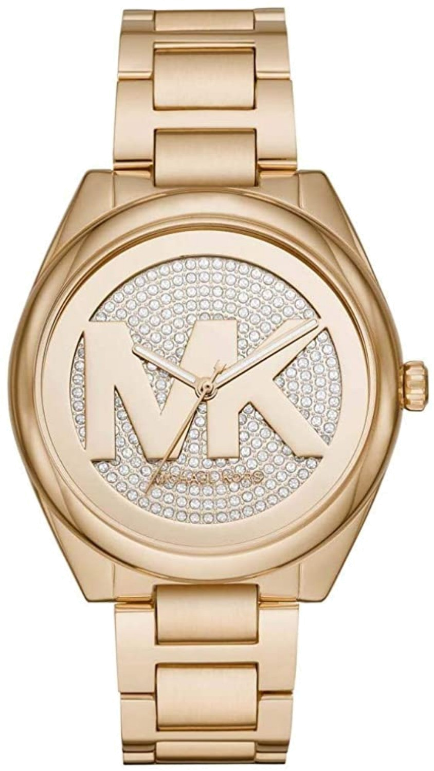 Michael Kors Janelle Quartz Gold Dial Gold Steel Strap Watch For Women - MK7088
