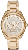  Shop Authentic Michael Kors Janelle Quartz Gold Dial Gold Steel Strap Watch For Women - MK7088 - Luxxuri