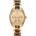  Shop Authentic Michael Kors Janelle Chronograph Gold Dial Two Tone Steel Strap Watch For Women - MK7133 - Luxxuri