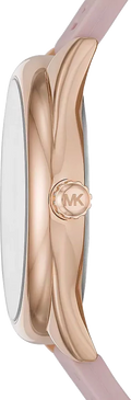  Shop Authentic Michael Kors Janelle Three Hand Rose Gold Dial Pink Rubber Strap Watch For Women - MK7139 - Luxxuri