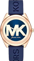  Shop Authentic Michael Kors Janelle Three Hand Blue Dial Blue Rubber Strap Watch For Women - MK7140 - Luxxuri