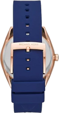  Shop Authentic Michael Kors Janelle Three Hand Blue Dial Blue Rubber Strap Watch For Women - MK7140 - Luxxuri