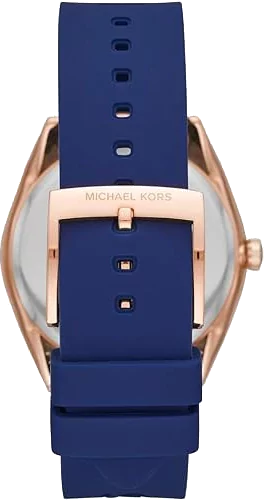  Shop Authentic Michael Kors Janelle Three Hand Blue Dial Blue Rubber Strap Watch For Women - MK7140 - Luxxuri