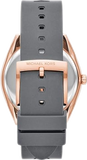  Shop Authentic Michael Kors Janelle Three Hand Grey Dial Grey Rubber Strap Watch For Women - MK7314 - Luxxuri