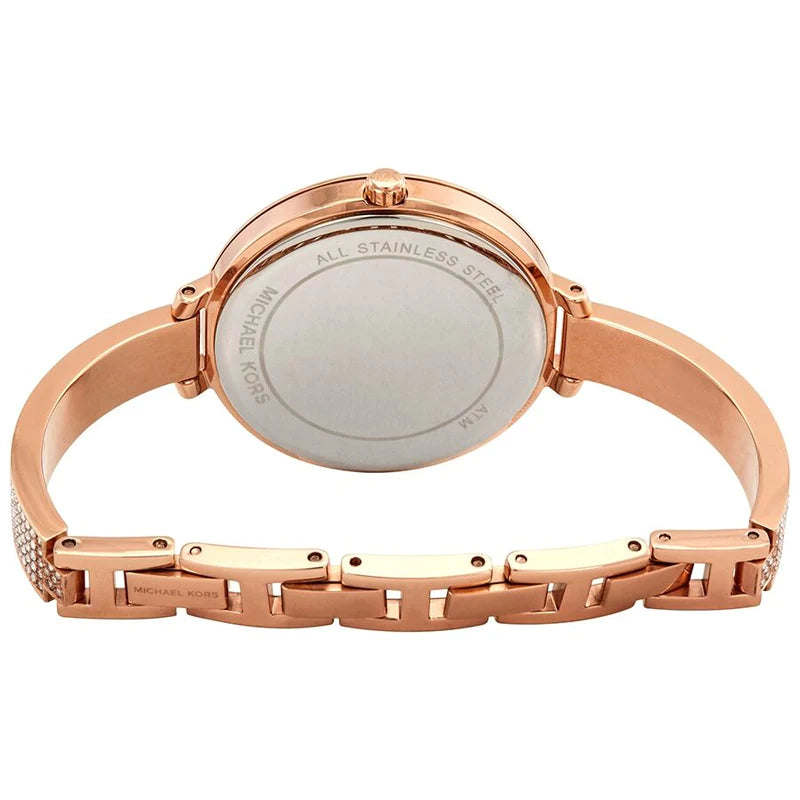  Shop Authentic Michael Kors Jaryn Quartz Rose Gold Dial Rose Gold Steel Strap Watch For Women - MK3785 - Luxxuri
