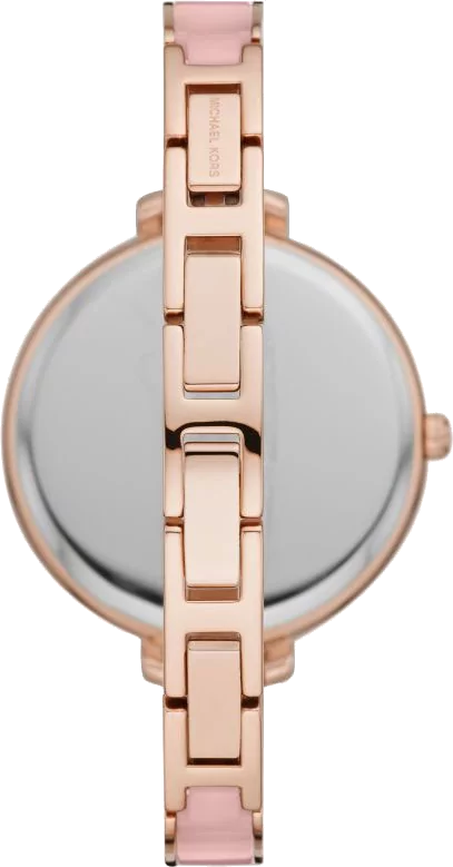  Shop Authentic Michael Kors Jaryn Analog Rose Gold Dial Pink Steel Strap Watch For Women - MK4545 - Luxxuri