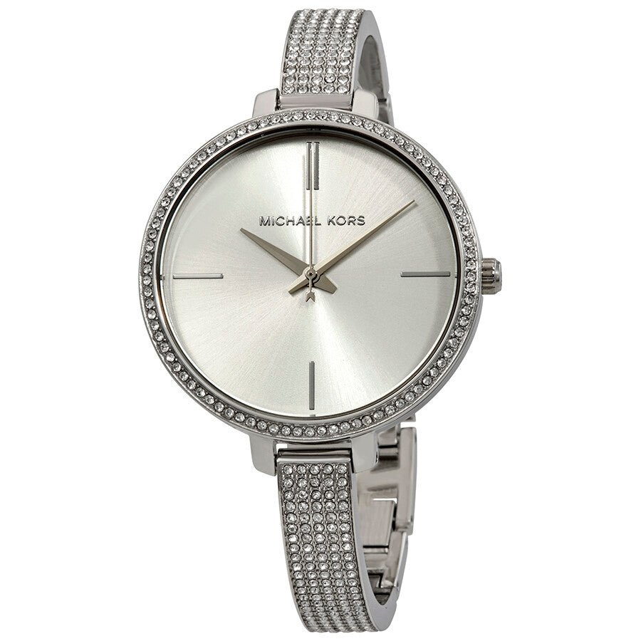  Shop Authentic Michael Kors Jaryn Quartz Silver Dial Silver Steel Strap Watch For Women - MK3783 - Luxxuri