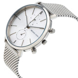  Shop Authentic Michael Kors Jaryn Silver Dial Silver Mesh Bracelet Watch for Men - MK8541 - Luxxuri