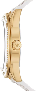 Shop Authentic Michael Kors Jessa Multifunction Gold Dial White Leather Strap Watch For Women - MK7204 - Luxxuri