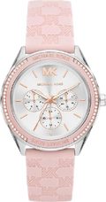  Shop Authentic Michael Kors Jessa Quartz Silver Dial Pink Silicone Strap Watch For Women - MK7268 - Luxxuri