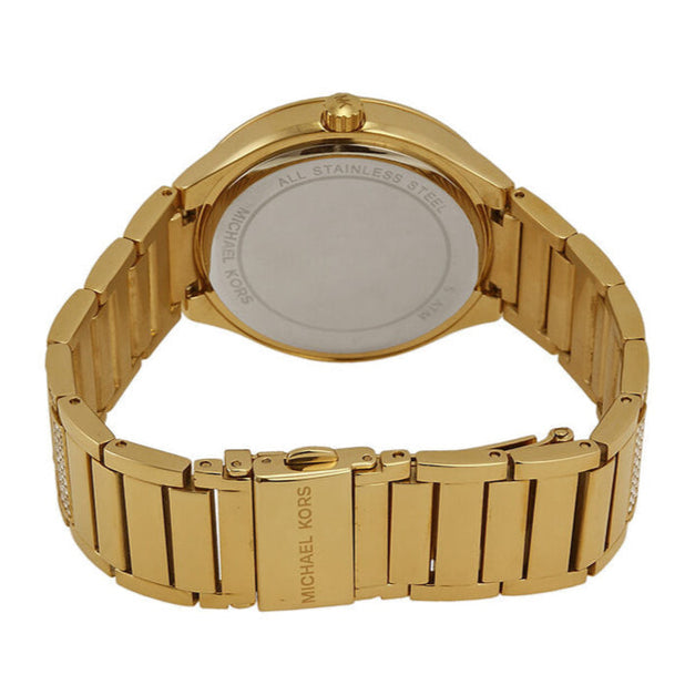  Shop Authentic Michael Kors Kerry Crystals Gold Dial Gold Steel Strap Watch For Women - MK3360 - Luxxuri