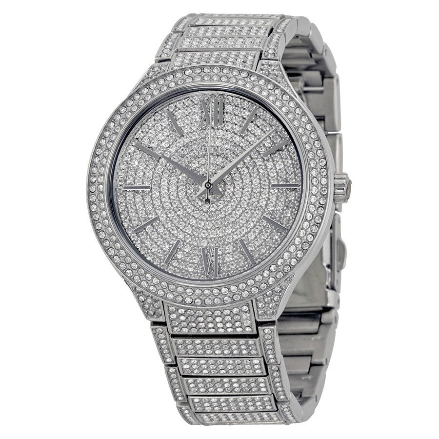 Shop Authentic Michael Kors Kerry Crystal Pave Silver Dial Silver Steel Strap Watch For Women - MK3359 - Luxxuri