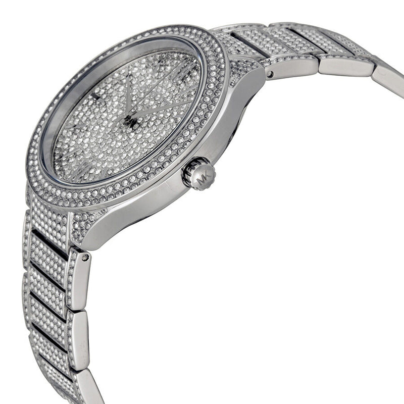  Shop Authentic Michael Kors Kerry Crystal Pave Silver Dial Silver Steel Strap Watch For Women - MK3359 - Luxxuri