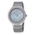  Shop Authentic Michael Kors Kerry Mother of Pearl Dial Silver Stainless Steel Strap Watch for Women - MK3395 - Luxxuri