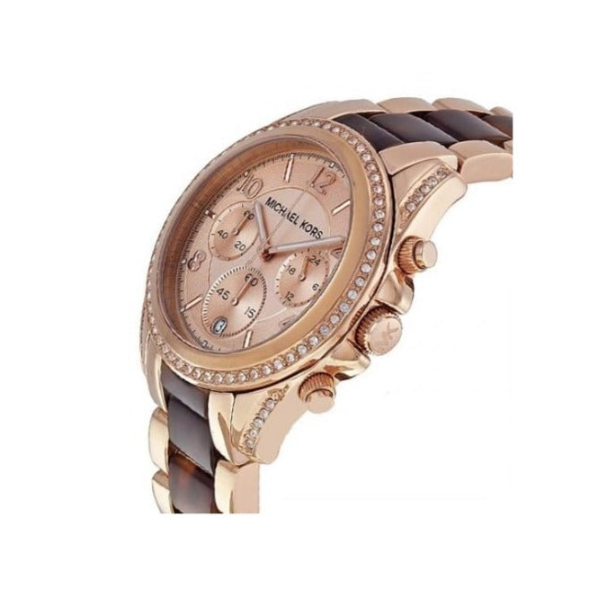  Shop Authentic Michael Kors Blair Rose Gold Dial Two Tone Steel Strap Watch For Women - MK5859 - Luxxuri