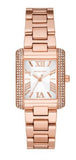  Shop Authentic Michael Kors Emery Three-Hand Crystals Silver Dial Rose Gold Steel Strap Watch for Women - MK4641 - Luxxuri