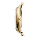  Shop Authentic Michael Kors Byrn Quartz Gold Dial Gold Steel Strap Watch For Women - MK6134 - Luxxuri