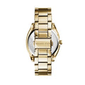  Shop Authentic Michael Kors Byrn Quartz Gold Dial Gold Steel Strap Watch For Women - MK6134 - Luxxuri