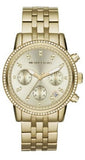  Shop Authentic Michael Kors Runway Chronograph Gold Dial Gold Steel Strap Watch For Women - MK5698 - Luxxuri