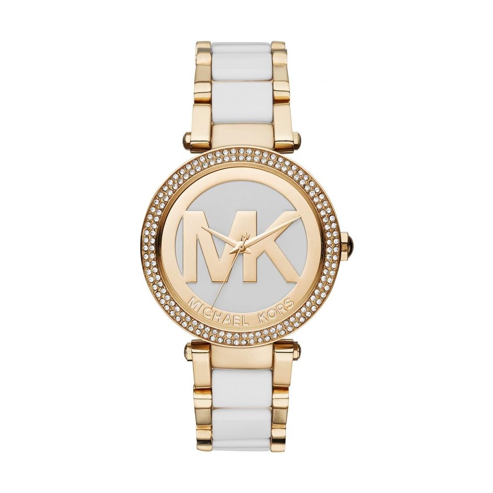  Shop Authentic Michael Kors Parker White Dial Two Tone Steel Strap Watch for Women - MK6313 - Luxxuri